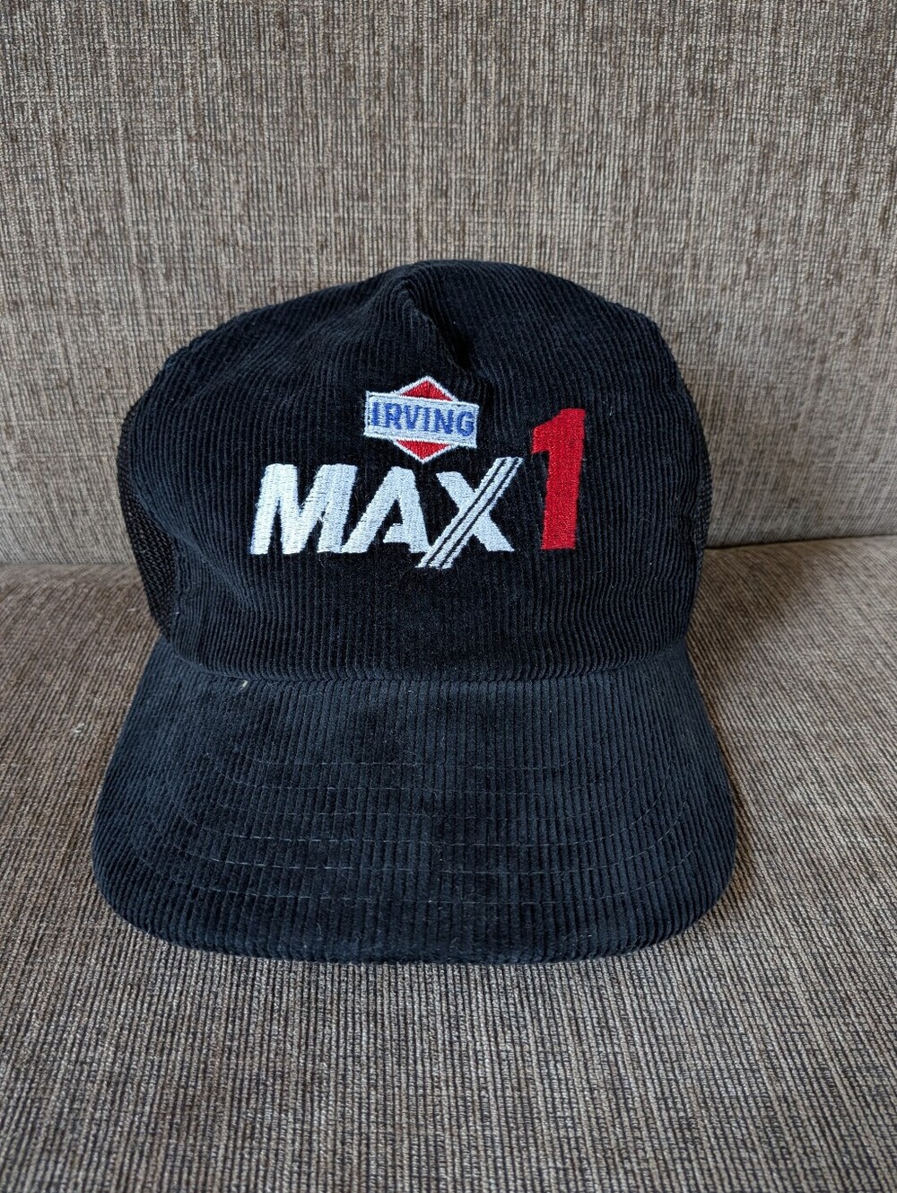 Vintage Irving Corduroy Trucker Cap (One Size Fits)